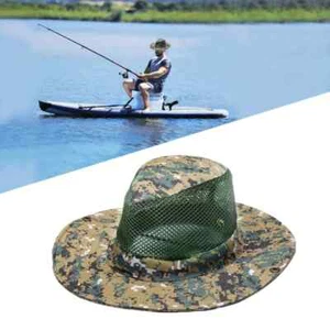 Men's Outdoor Cowboy Hat, Sun Protection And Breathable Hat, Camouflage Sun Hat - Picture 1 of 13