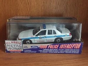 1/24 CLASSIC METAL WORKS CHICAGO POLICE 1999 FORD CROWN VICTORIA P. I. - Picture 1 of 6