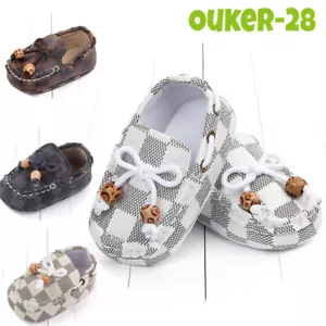 Infant Baby Newborn Boy Toddler Outdoor Casual New Shoes Moccasin Breathable - Picture 1 of 14