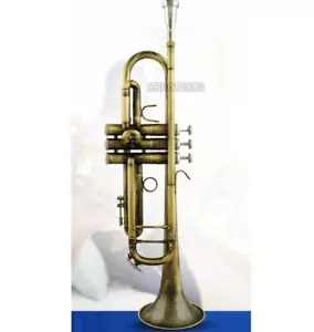 Professional Antique Trumpet BB Horn 4-7/8" Bell With Case - Picture 1 of 6