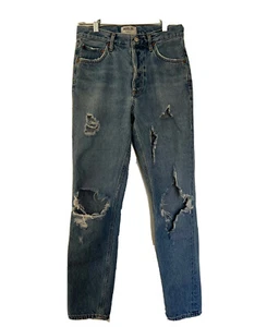 Agolde 90’s Mid Rise Loose Fit Straight Jeans Damen 26 Distressed - Bild 1 von 9