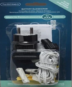 Adapter Batterie-Ersatz mit Netzanschluss für 2 x AAA Batterien innen - Bild 1 von 3