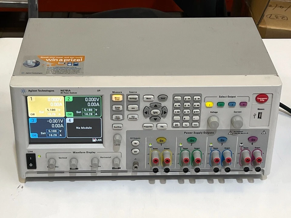 Agilent N6705A DC Power Analyzer with 3 Each N6731B DC Power Modules Installed - Image 1 of 4