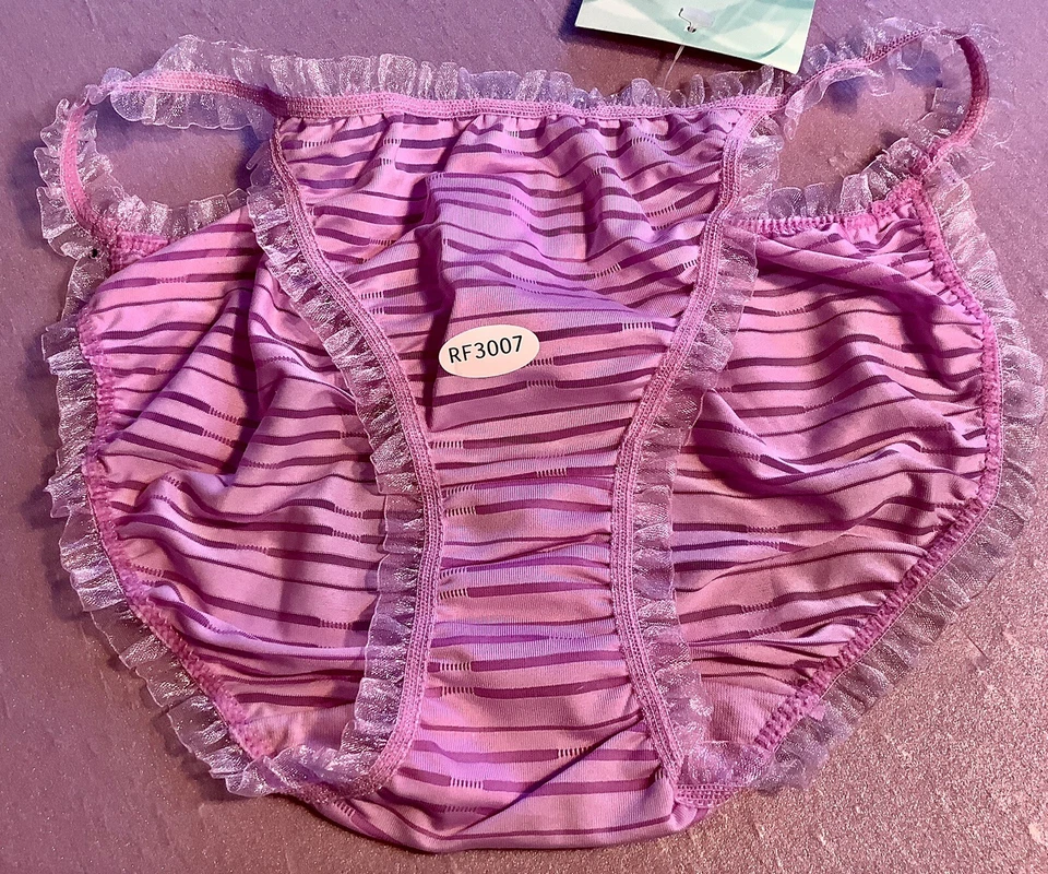 Mujer Bragas Bikinis CAPRICIA O’DARE Talla M/6 Rayas Transparente con Decoración Foto 1 de 4