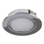 12v Small LED Recessed Under Cabinet Downlight Chrome Warm White 50cm, DLFP-CH-