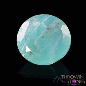 Blue OPAL Crystal w COPPER - Round, Faceted - Gemstones, Jewelry Making, 40850 - Picture 1 of 9