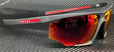 PRADA LINEA ROSSA PS 07YS DG010A Black Rubber Men's 76 mm Sunglasses - Image 1 of 4