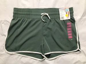 Reebok Stretch Woven Shorts Womens Size XXL Gym Athletic Green Activewear NWT - Picture 1 of 8