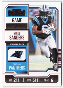 2023 Panini Contenders Miles Sanders #16 Game Ticket Red - Picture 1 of 2
