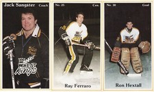 WHL 1983-84 Brandon Wheat King P.L.A.Y. Team Set. 24 Ray Ferarro, Ron Hextall