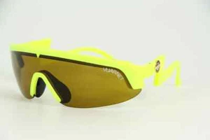 Vuarnet Yellow Sport Cycling Biking Ski Goggles Sunglasses Brown Lens - Picture 1 of 7