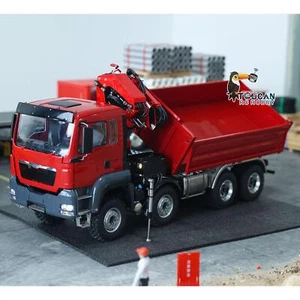 LESU RC Hydraulic 8X8 1/14 Crane Dumper Vehicle RTR Dumper Tipper Truck PL18EV - Picture 1 of 11