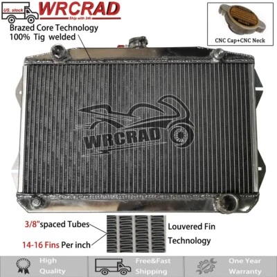 Radiador todo aluminio apto para Sunbeam Alpine serie V 1965-1968 1,7 L I4 MT 1966 1967 Foto 1 de 4