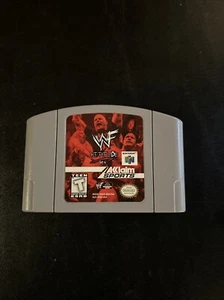 N64 Nintendo 64 WWF Attitude Cartridge Only Stone Cold The Rock Undertaker HHH - Picture 1 of 2