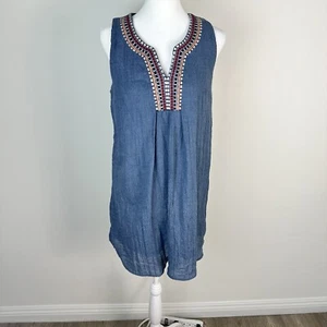 Monteau Black Boho Hippie Aztec Sundress Summer Beach Vacation Small - Picture 1 of 10