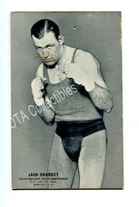 JACK SHARKEY-BOXING EXHIBIT CARD-1920 G