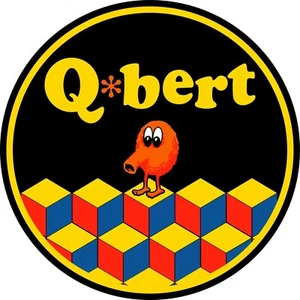 Qbert Arcade Bar Stool Decal Only Scratch Resistant Polycarbonate Laminate - Picture 1 of 2