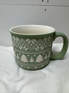 Ecco CHRISTMAS TREES Mintgrün Soft-Touch Keramiktasse - NEU - Bild 1 von 8