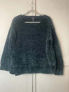 Jones New York Signature Damen Pullover Medium V-Ausschnitt Langarm Grün - Bild 1 von 7