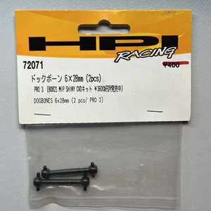 HPI 72071 Pro3 Dogbones Delantero o Trasero 2 piezas 6x28mm MIP Pro 3 De Colección Raro - Imagen 1 de 3