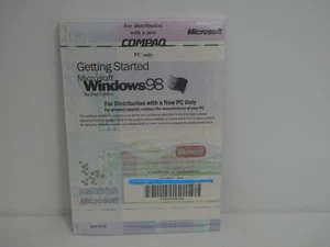 Microsoft Windows 98 COMPAQ Vollversion Betriebssystem (1D1) - Bild 1 von 3