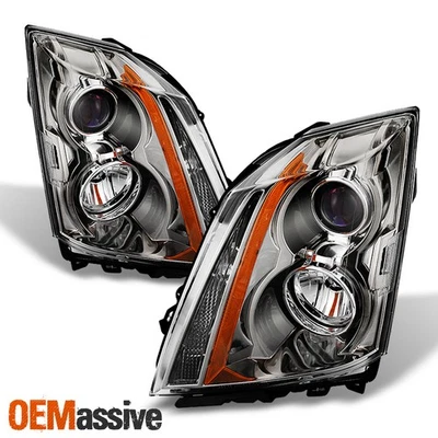Fits 2008-2014 Cadillac CTS Halogen Headlights Lamps Left+Right 08-14 Lights set - Image 1 of 4