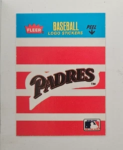 1987 Fleer Baseball Miniatures San Diego Padres Sticker! - Picture 1 of 1