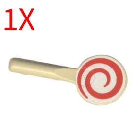 Lego 3900pb02 Tan Signal Paddle White Spiral Harry Potter Shrieking Shack 4756