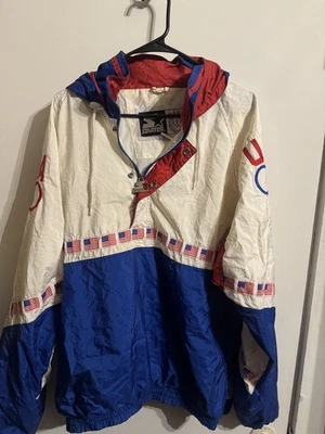 Chaqueta de iniciación vintage de los 90 del equipo olímpico de Estados Unidos talla XL suéter con capucha bordado Foto 1 de 4