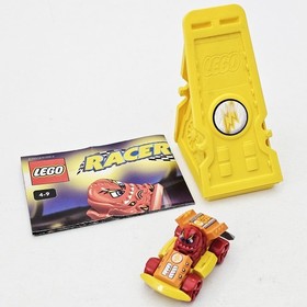 LEGO RACERS XALAX 4573 Crash'em Vehicle LIGHTOR DRIVER & Container Launcher Box