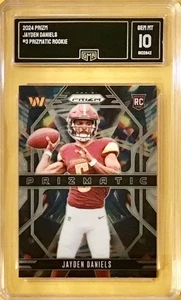 2024 PRIZM - PRIZMATIC #3 - JAYDEN DANIELS - ROOKIE - GMA 10 - GEM MINT - Picture 1 of 1