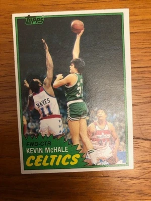 Баскетбольная карточка 1981-82 Topps Kevin McHale RC NO75 NRMT - Изображение 1 из 2