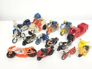 Vintage Plastic Toy Motorcycle Lot - Friction & wind up Hong Kong - Picture 1 of 7