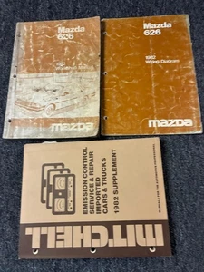 Mazda 626 1982 juego manual de taller de reparación de servicio con tracción delantera + - Imagen 1 de 7