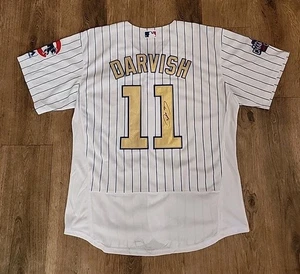 Yu Darvish Signed Auto Autograph Chicago Cubs Gold World Series Jersey PROOF - Picture 1 of 13