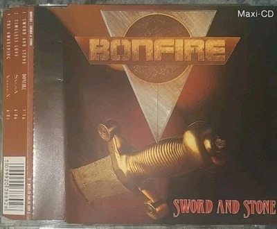 CD _ BONFIRE _ Sword and Stone + SARAYA + VOODOO X = SHOCKER OST (GER '89/EMI) - Bild 1 von 4