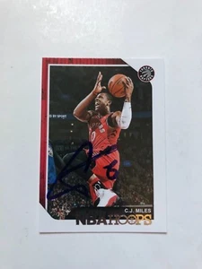 C.J Miles Autographed 2018-2019 NBA Hoops Toronto Raptors Signed #46 - Picture 1 of 1