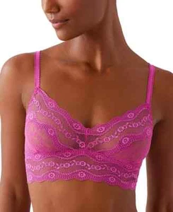 b.tempt'd by Wacoal Women's Lace Kiss Bralette 910182 Fushia Red Size L - Picture 1 of 4