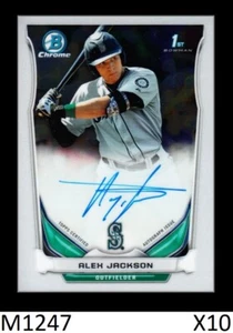 1-2014 BOWMAN CHROME DRAFT AUTO ALEX JACKSON BRAVES QTY - Picture 1 of 1