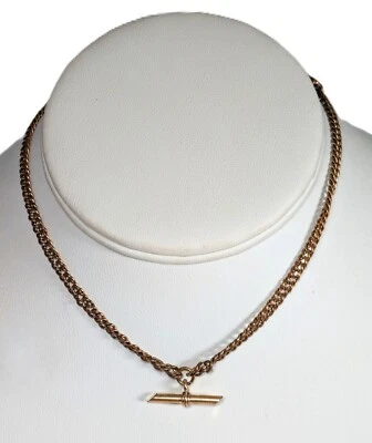 Заполненная золотом цепочка для часов, длина 12-3/4 дюйма - Изображение 1 из 4