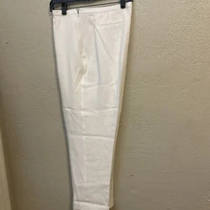Woman’s White Rayon White Pants - Picture 1 of 3