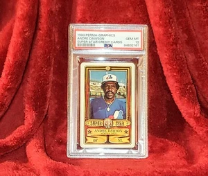 ANDREW DAWSON 1983 PERMA-GRAPHICS SUPER STAR CREDIT CARDS HOF PSA 10 🔥 GEM MINT - Picture 1 of 2