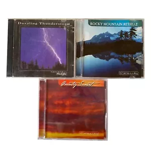 3 x Music CD Album Instrumental Thunderstorms Mountain Country Sunset Meditation - Picture 1 of 11