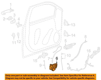 GM OEM 13-24 Acadia Front Door Lock Hardware-Lock 13546475 - Image 1 of 2