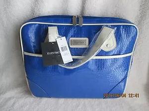 Women's Handbag Ellen Tracy Blue Purse/Computer/Tablet/Carry All Bag New withTag - Picture 1 of 11
