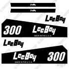 Für Leeboy 300 Aufkleber Set Roller Retro Schwarz Stil - 7 Jahr Außen 3M Vinyl