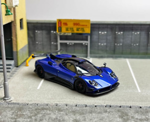 U2 1:64 Blue Zonda 760LH Super Racing Sports Model Diecast Resin Car Box BN