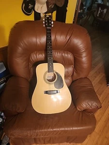 Rogue RA-090 Dreadnought Acoustic Guitar Natural - Picture 1 of 7