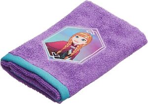 Disney Frozen Anna Cotton Hand Towel 1 Piece Purple And Green 16" x 26"