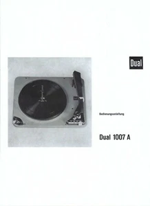 Dual Bedienungsanleitung user manual für 1007 A deutsch Copy - Bild 1 von 1